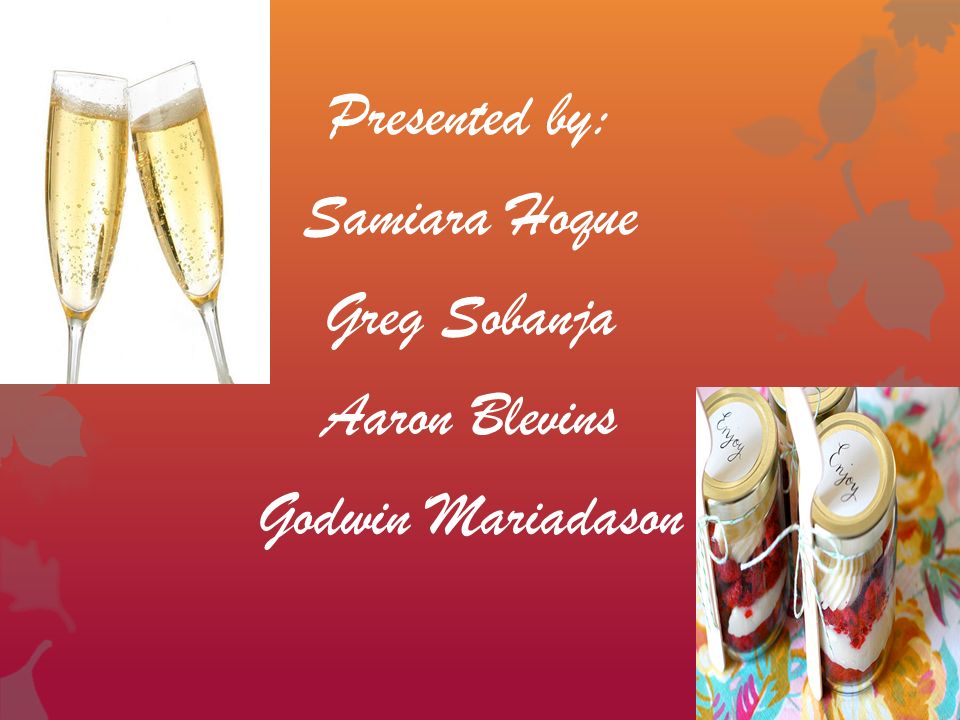 Presented by: Samiara Hoque Greg Sobanja Aaron Blevins Godwin Mariadason
