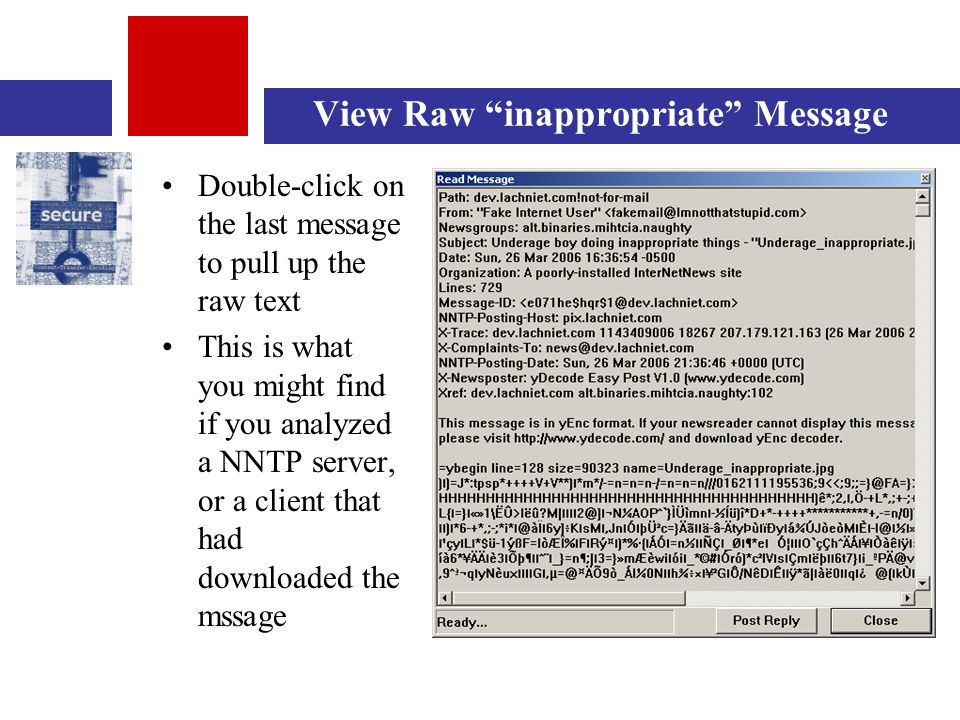 alt.binaries erotica slide Michigan HTCIA March 29 th, 2006 Usenet Abuse Primer. - ppt download