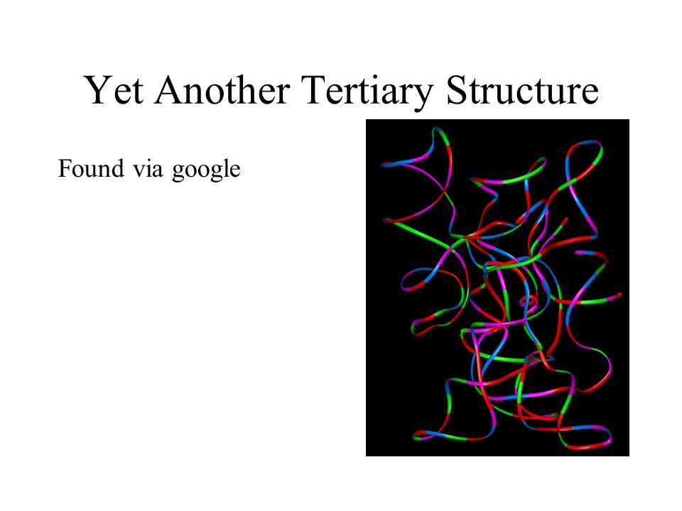 Yet Another Tertiary Structure Found via google