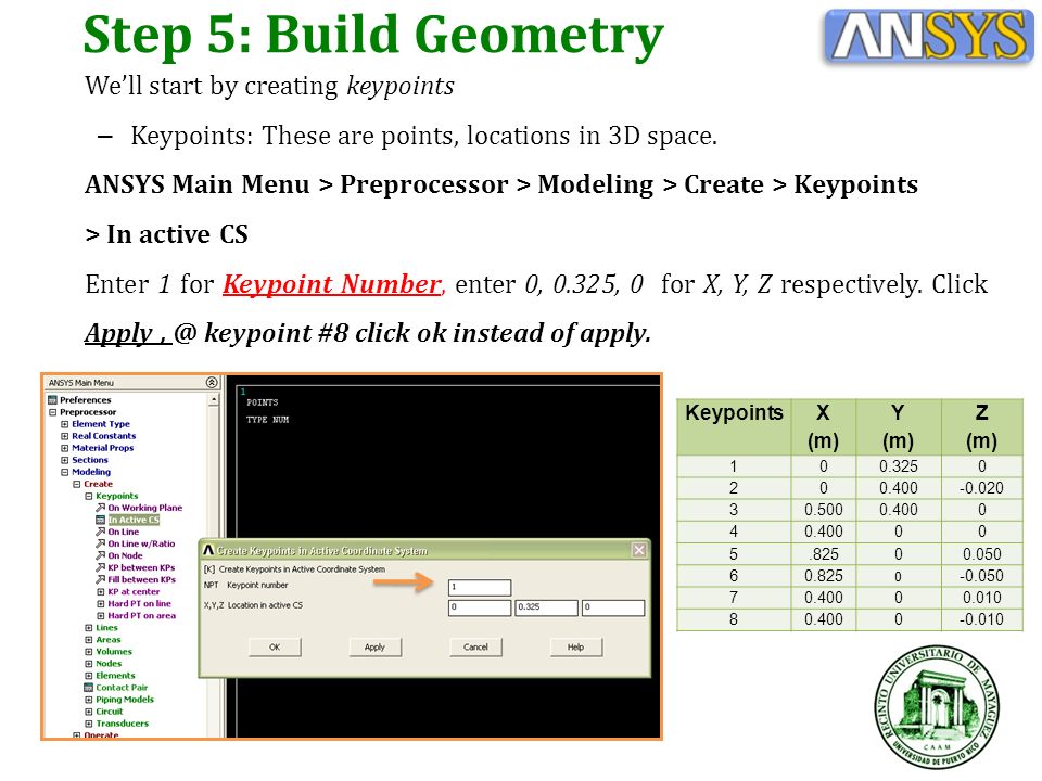 We’ll start by creating keypoints – Keypoints: These are points, locations in 3D space.