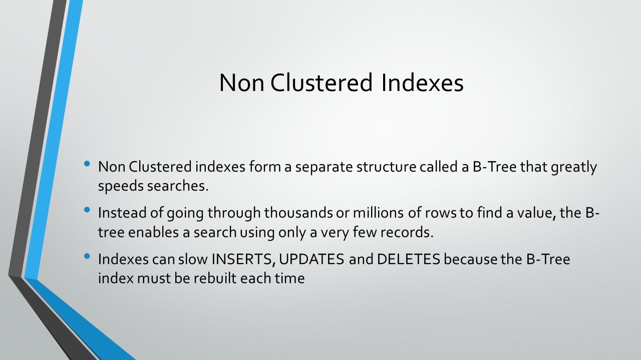 Clustering index