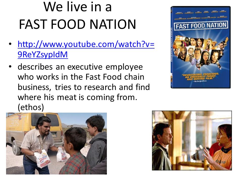 what is the main idea of fast food nation