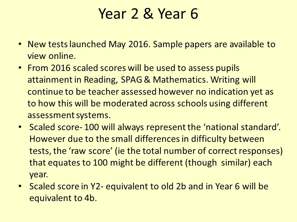 Year 2 & Year 6 New tests launched May Sample papers are available to view online.