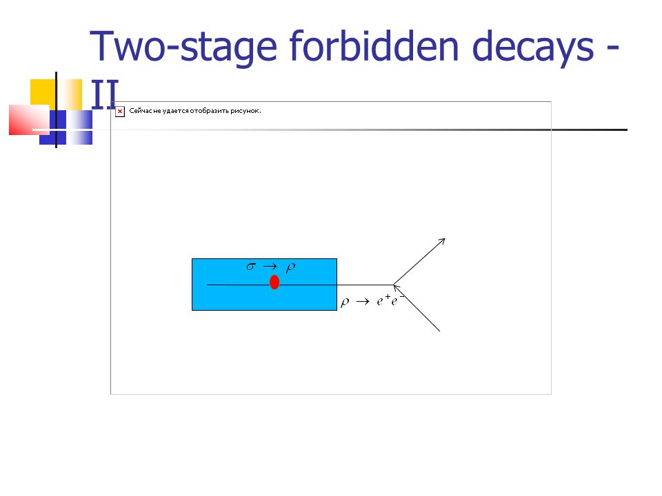 Two-stage forbidden decays - II