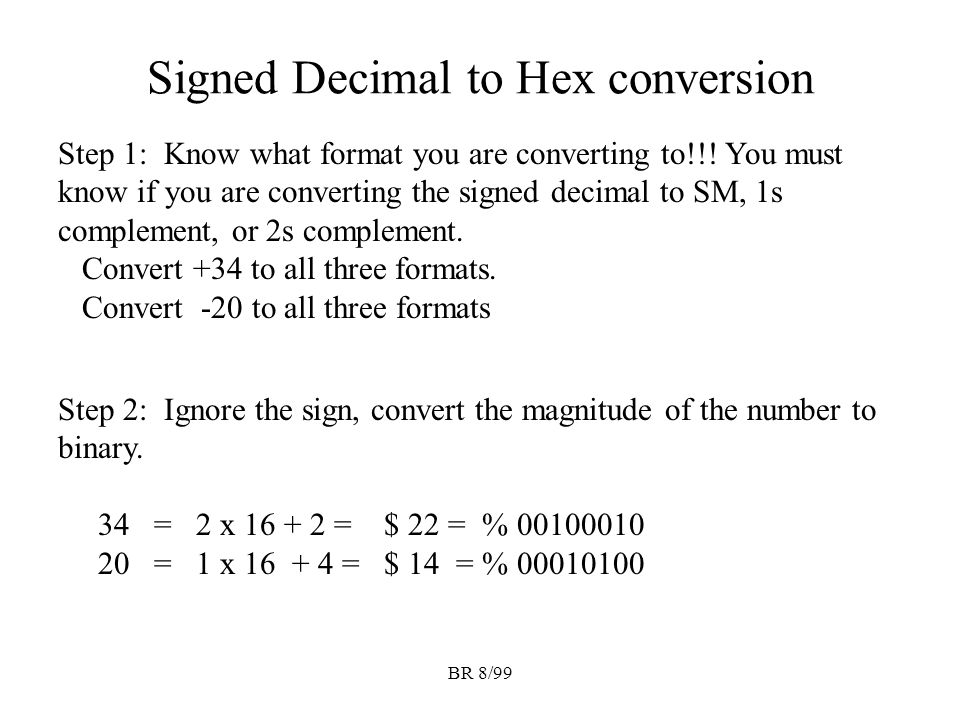 Br 8 99 Binary Numbers Again Recall Than N Digits Bits Br 8 99 Binary Numbers Again Recall