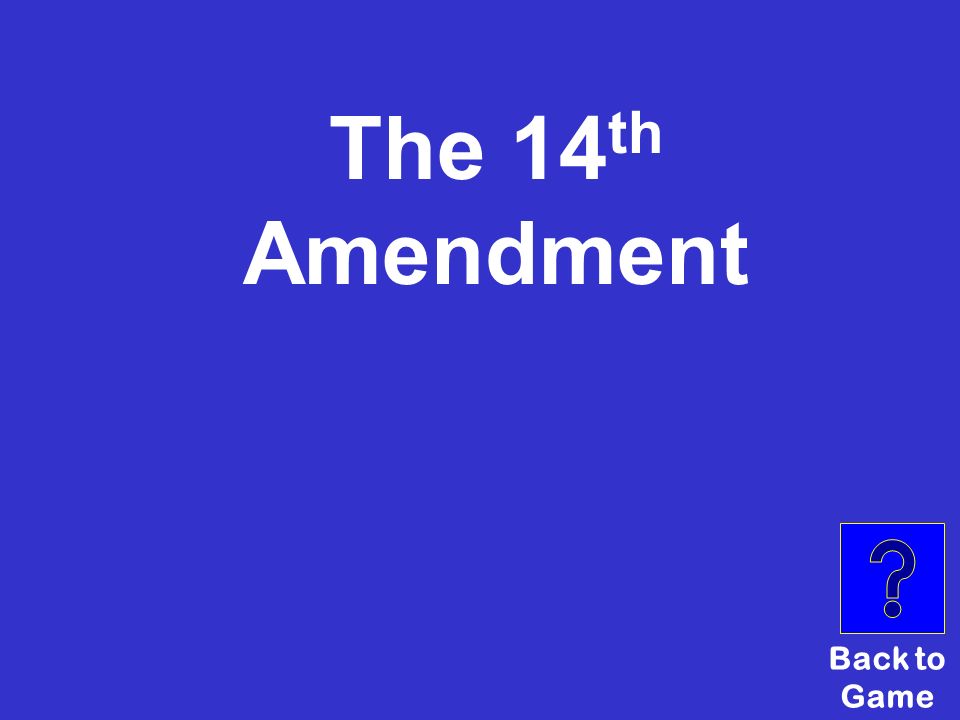 Which Amendment seemed to guarantee equal rights to African-Americans $100