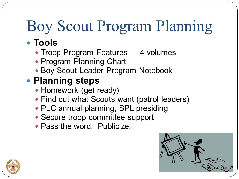 Troop Program Planning Chart