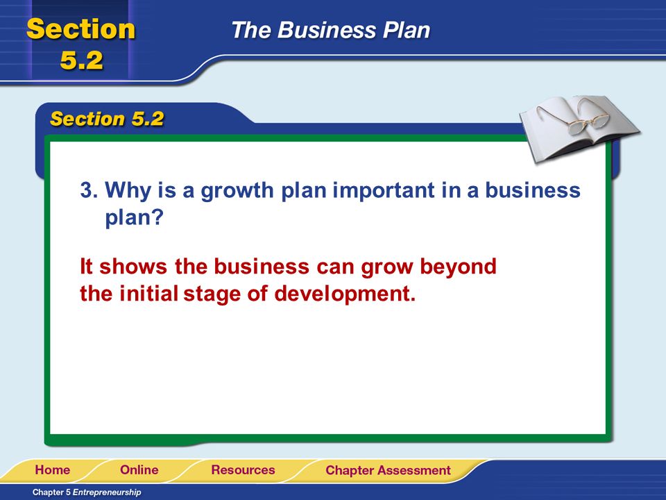 3.Why is a growth plan important in a business plan.