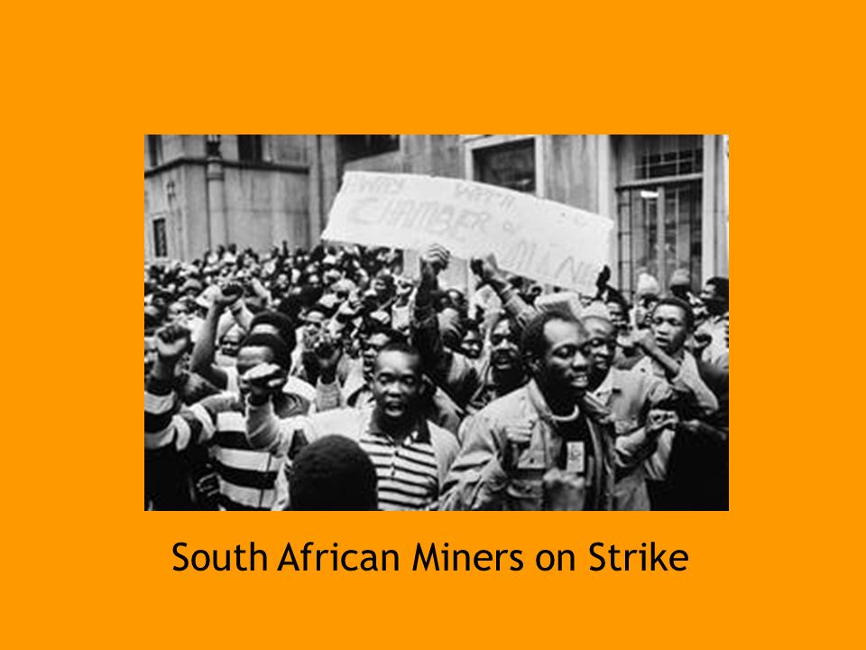 South African Miners on Strike