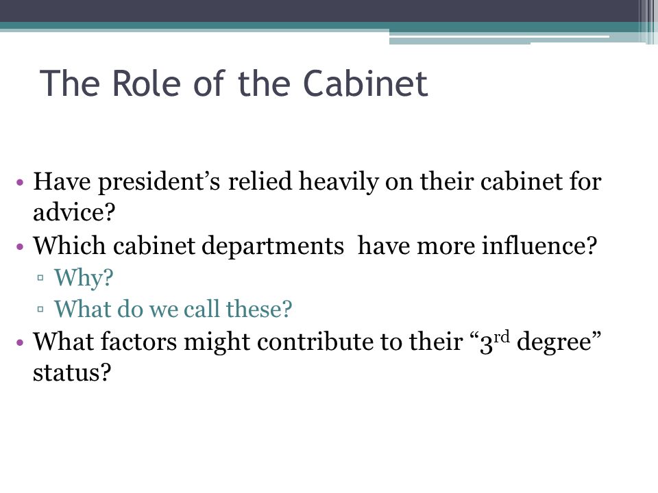 The Office Of The President Homework Assignment 7 For Tomorrow