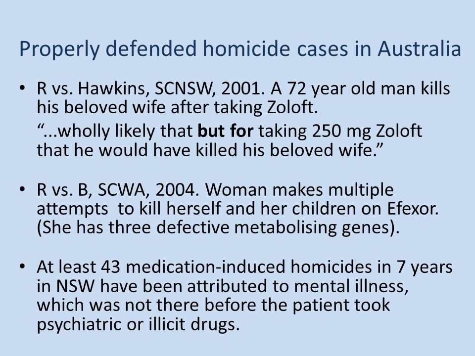 Properly defended homicide cases in Australia R vs.