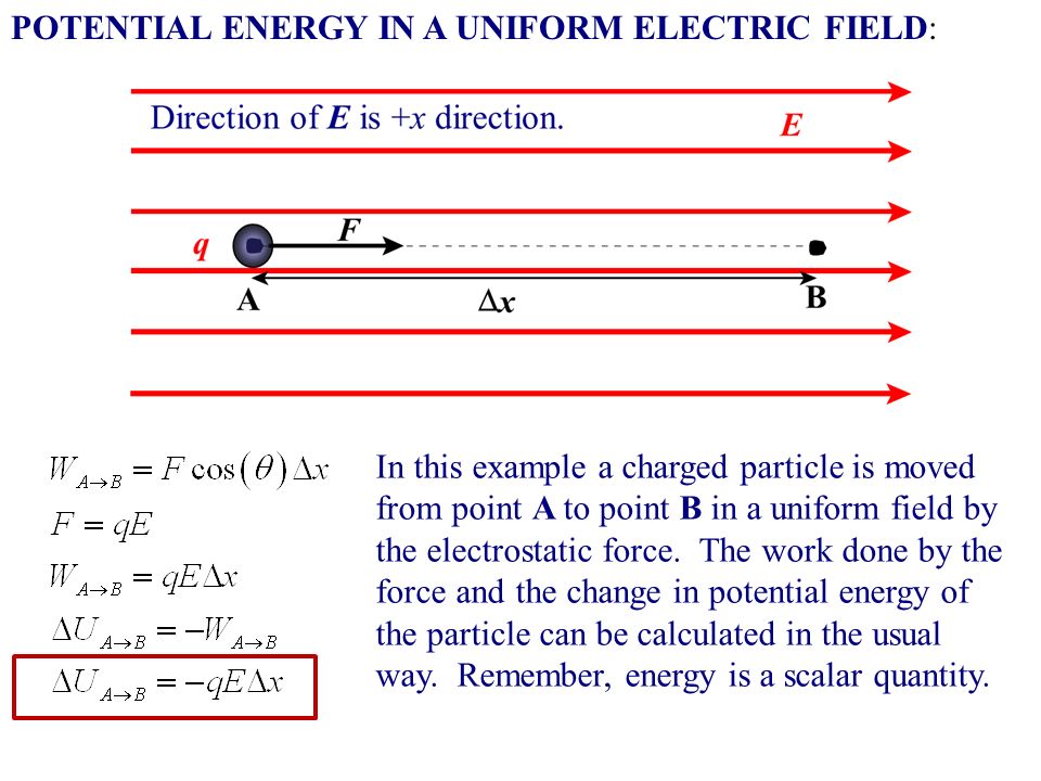 Electric Potential Energy And