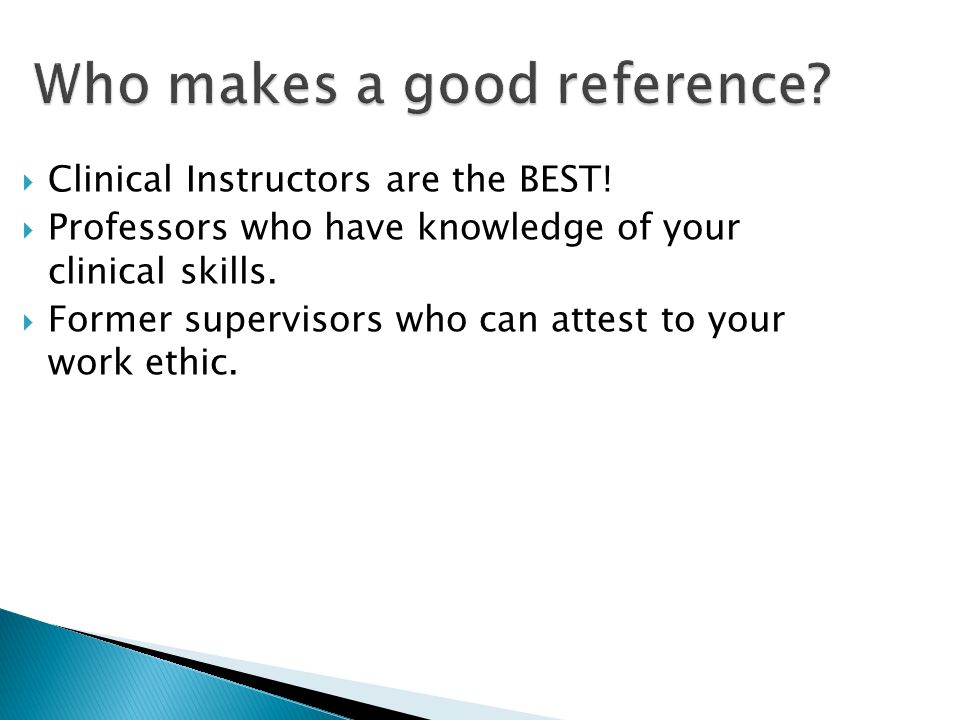 select medical resume writing from a recruiters perspective who makes a good reference