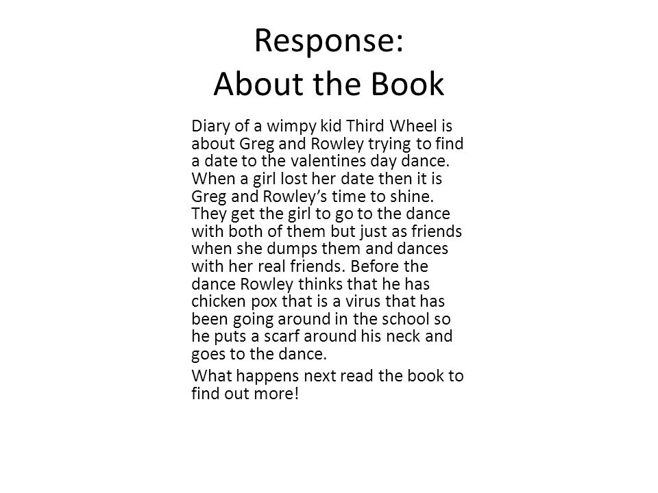 Diary Of A Wimpy Kid The Third Wheel By Jeff Kinney Ppt Download
