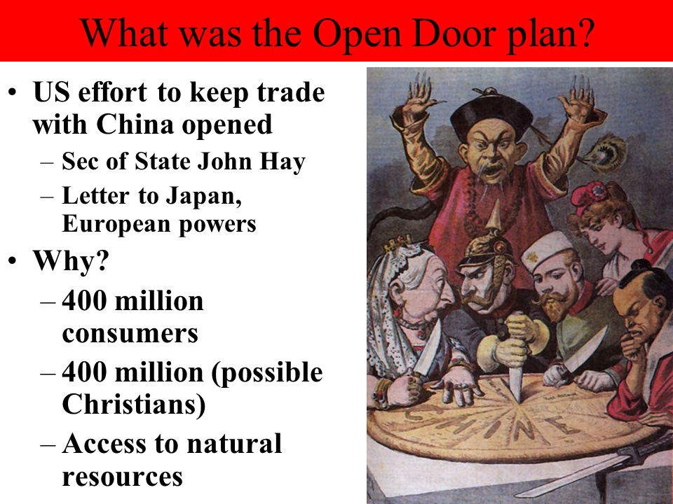 What was the Open Door plan.