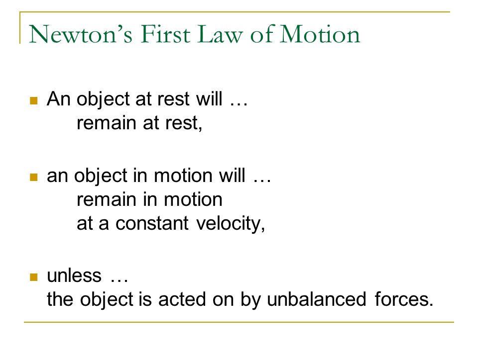Types of Forces Normal Force (F norm )  support force exerted on an object which is in contact with another stable object or surface  always exerted perpendicular to the surface.