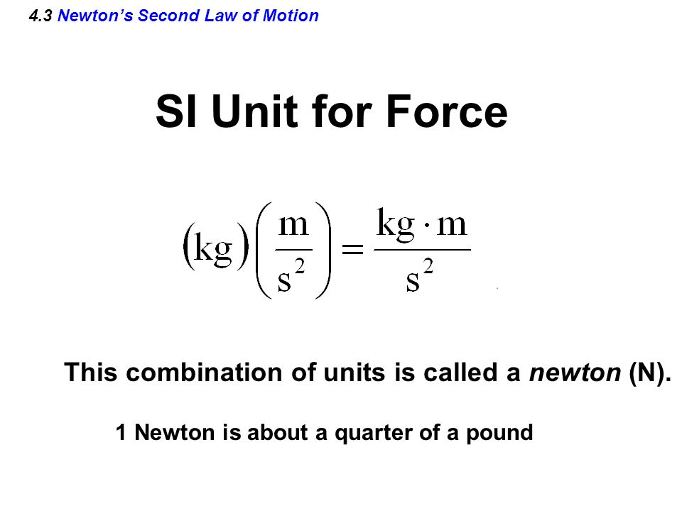 4 Dynamics: Newton's Laws of Motion. Units of Chapter 4 Force Newton's First Law of Motion Mass Newton's Second Law of Motion Newton's Third Law. - ppt download