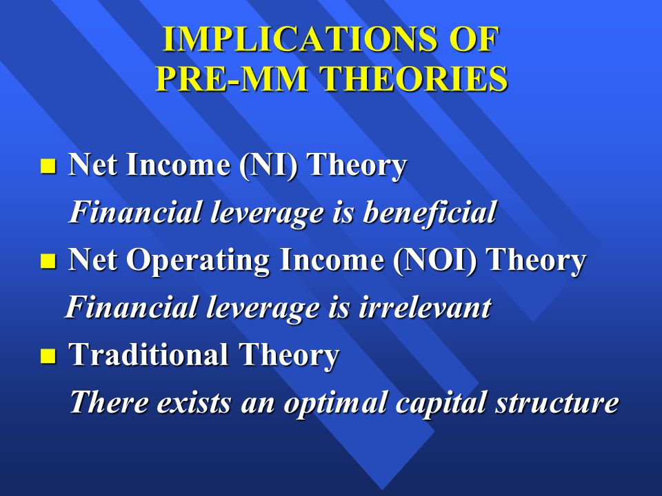 net operating income approach of capital structure