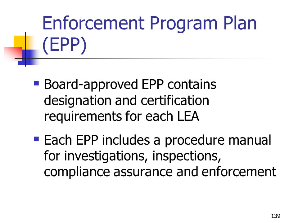 138 Tools for Compliance Notice and orders Enforcement by Board Inventory