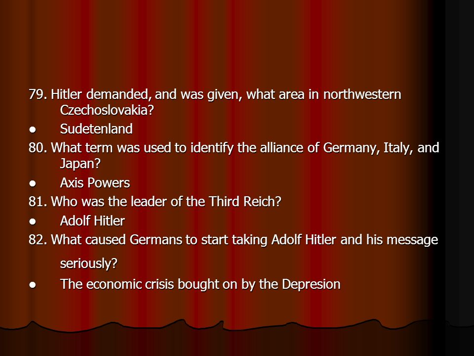 Hitler demanded and was given what area in northwestern czechoslovakia Occupation Collaboration Resistance And Liberation Part Iii The Cambridge History Of The Second World War