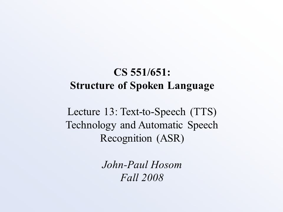 Speech