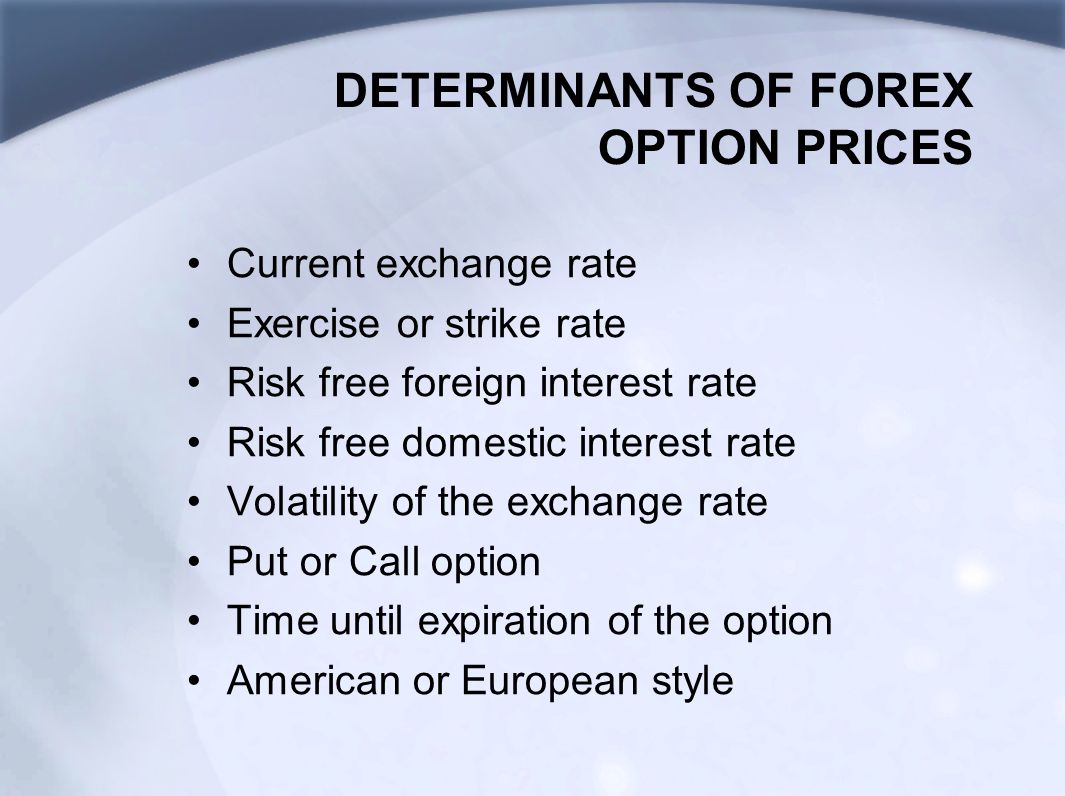 Managing Foreign Echange Risk Factors That Affect Exchange Rates - 