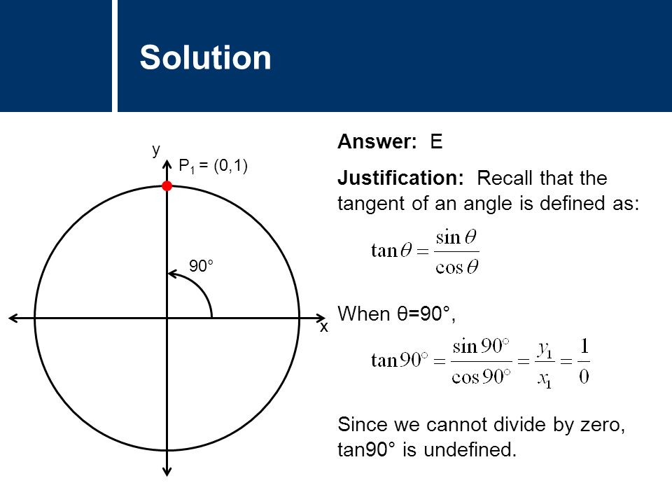 mathematics trigonometry unit circle science and mathematics tangent values on unit circle