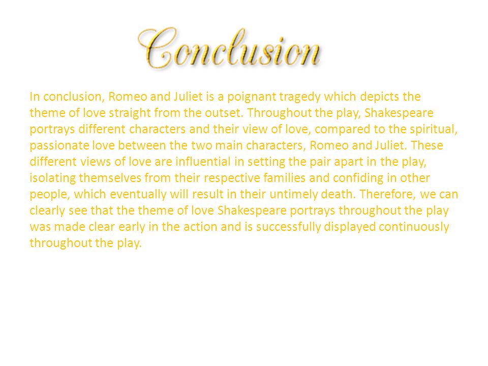 Conclusion love essay