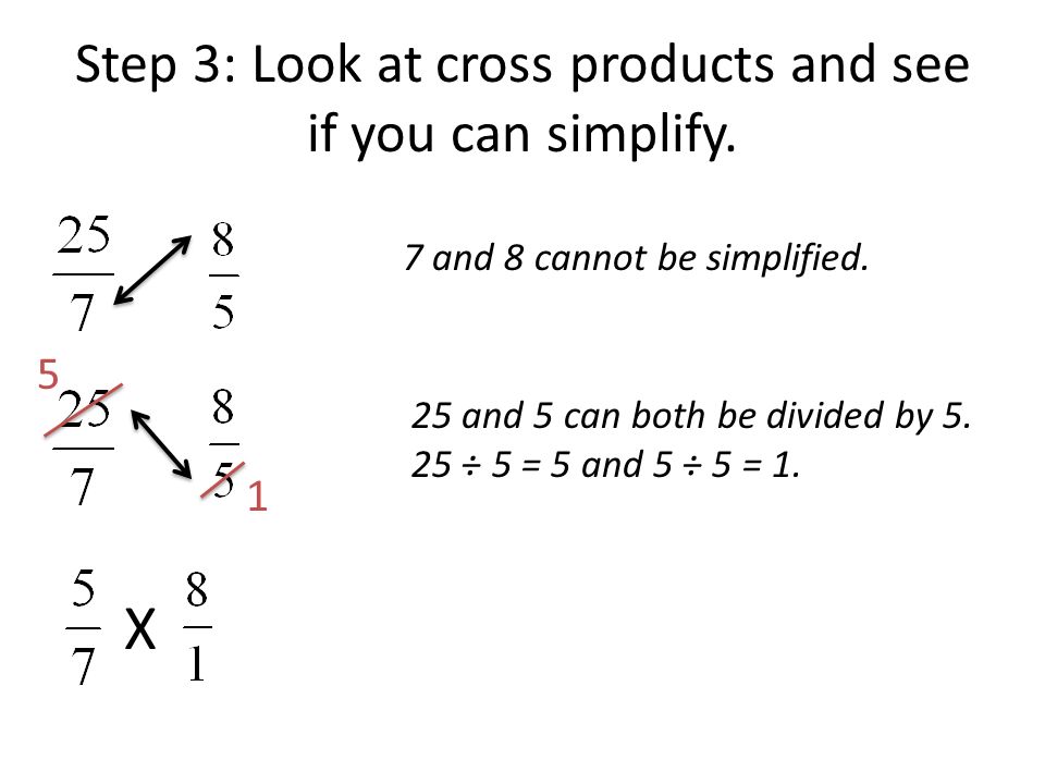 Step 3: Look at cross products and see if you can simplify.