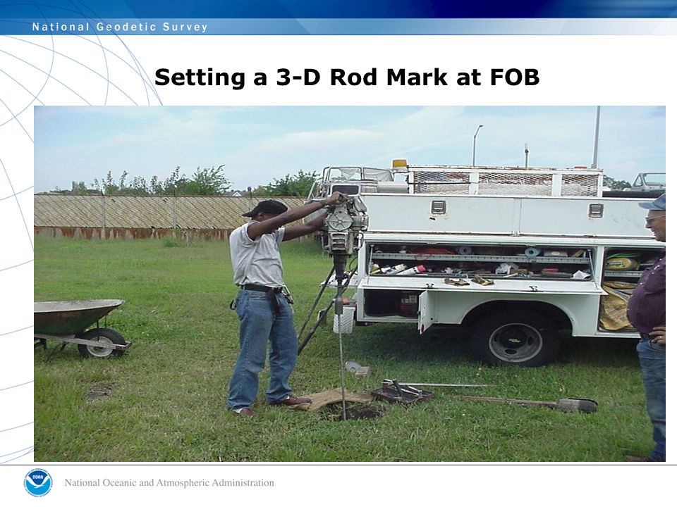 Setting a 3-D Rod Mark at FOB
