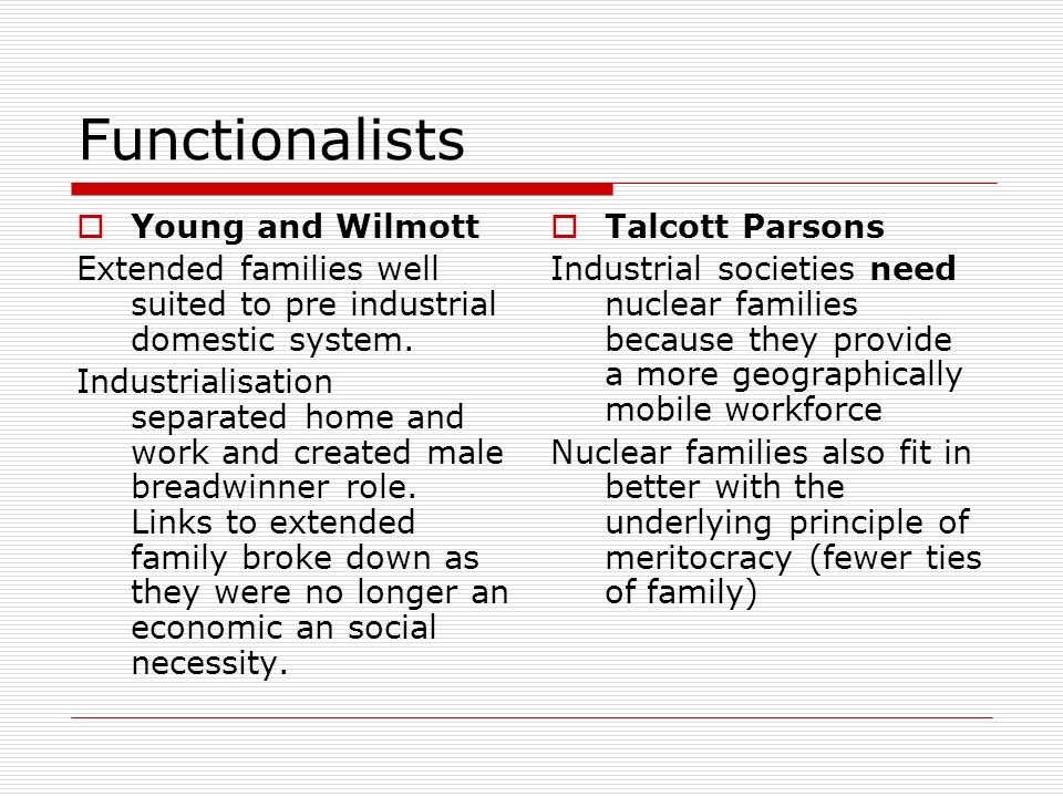 functionalism nuclear family