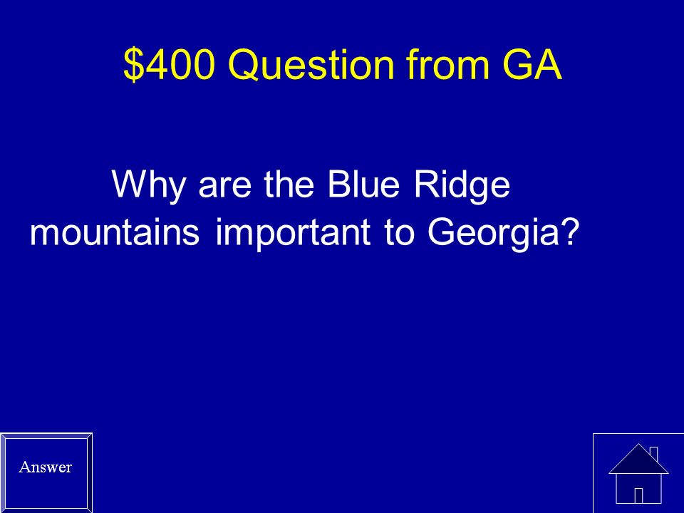 $300 Answer from GA Industries first developed along the Fall Line due to fast moving rivers – hydro electricity