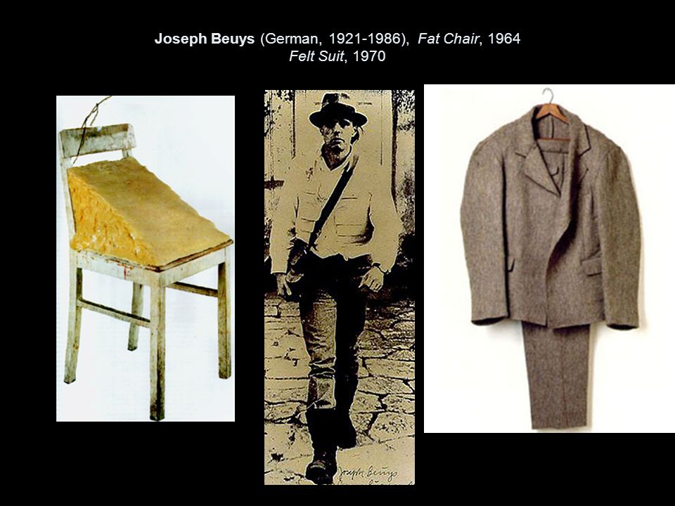 Joseph Beuys (German, ), Fat Chair, 1964 Felt Suit, 1970