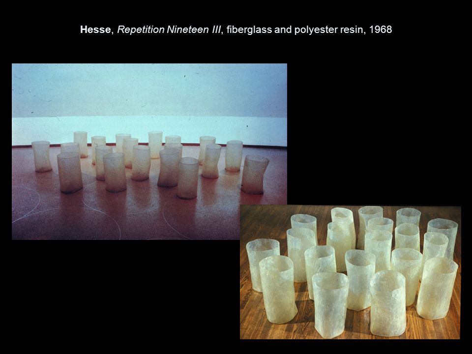 Hesse, Repetition Nineteen III, fiberglass and polyester resin, 1968