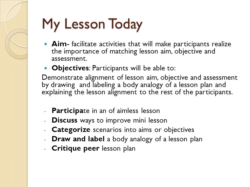 Aligning Aims, Objectives and Assessment Presented by Enita Barrett. - ppt  download