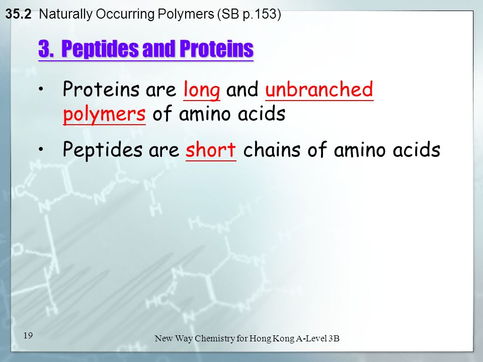 New Way Chemistry for Hong Kong A-Level 3B 1 Polymers 35.1Introduction ...