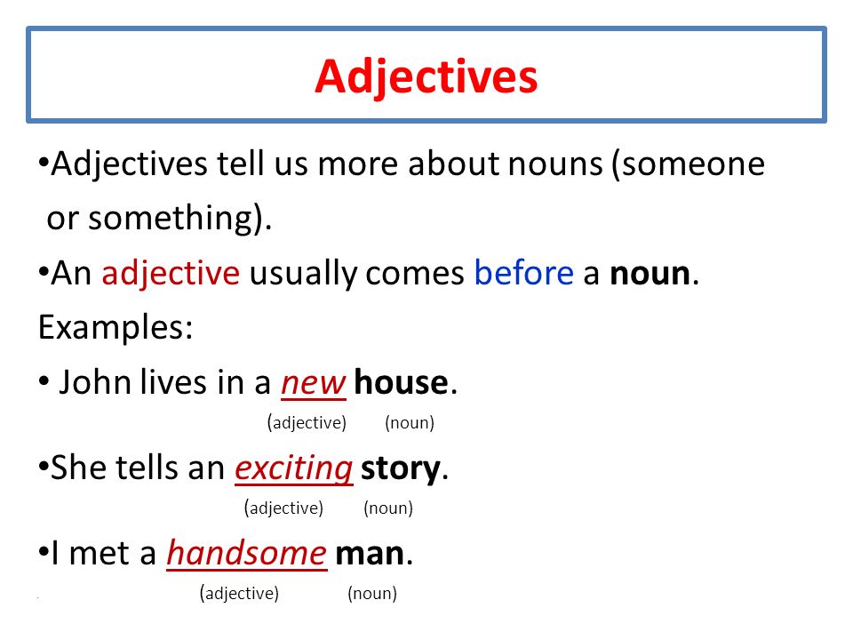 Live adjective. Adjective. Adjective Noun примеры. The before adjectives. What adjectives Noun примеры.