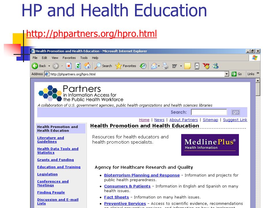 HP and Health Education