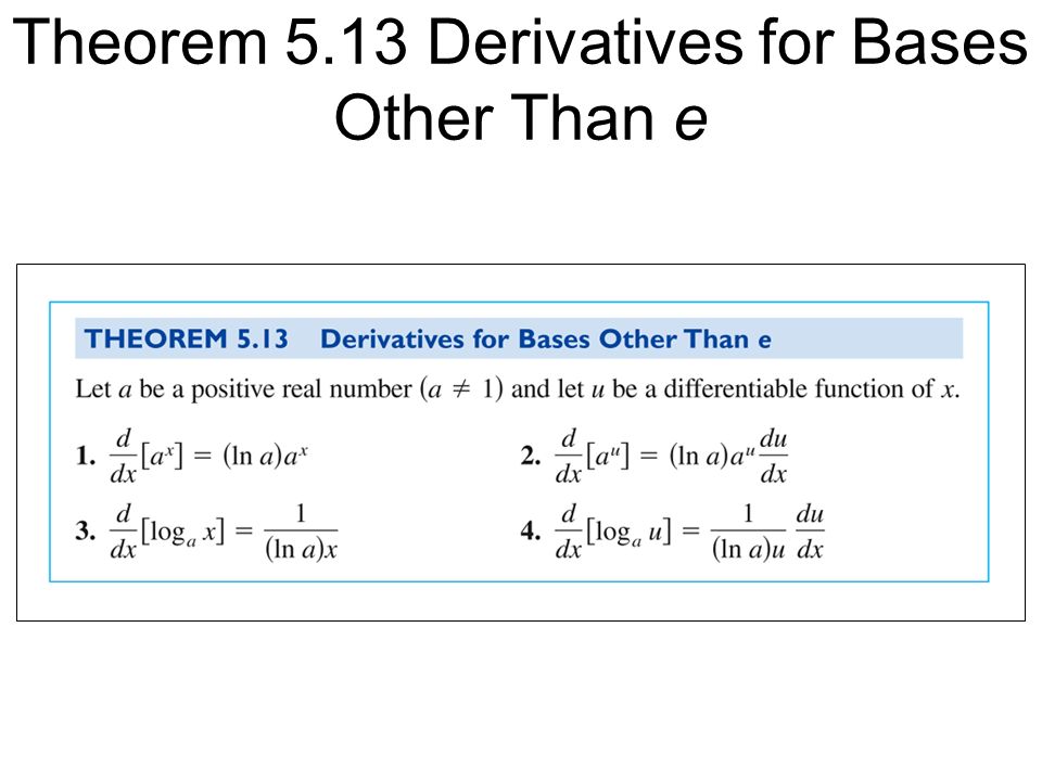 Chapter 5 Section 5 5 Bases Other Than E And Applications Ppt Download