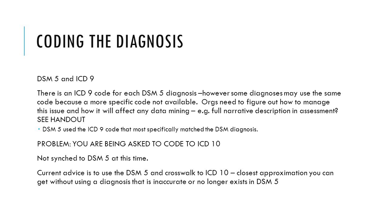 How To Write A Dsm Diagnosis
