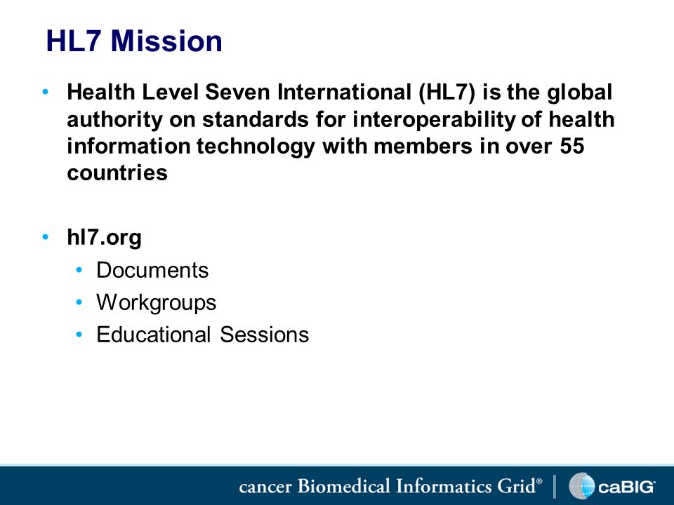 Briefing HL7 Working Group Meeting Update for the VCDE Community