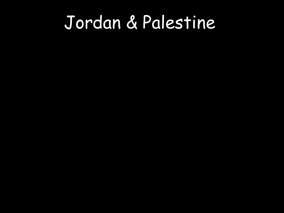 Jordan & Palestine