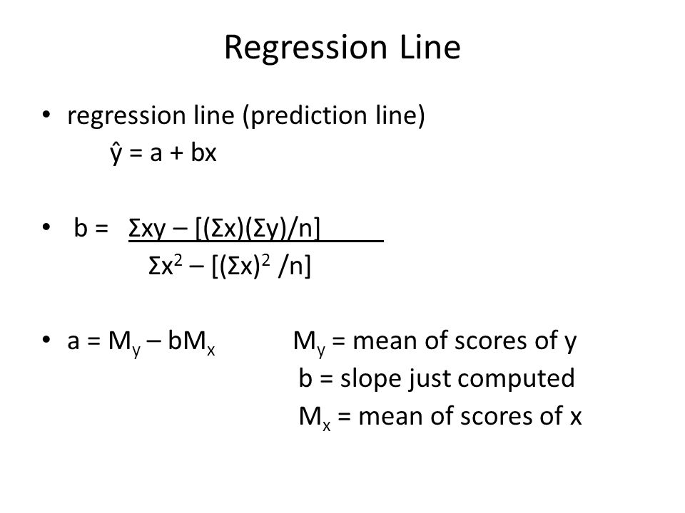 Linear Regression Model In regression, x = independent (predictor) variable  y= dependent (response) variable regression line (prediction line) ŷ = a +  - ppt download