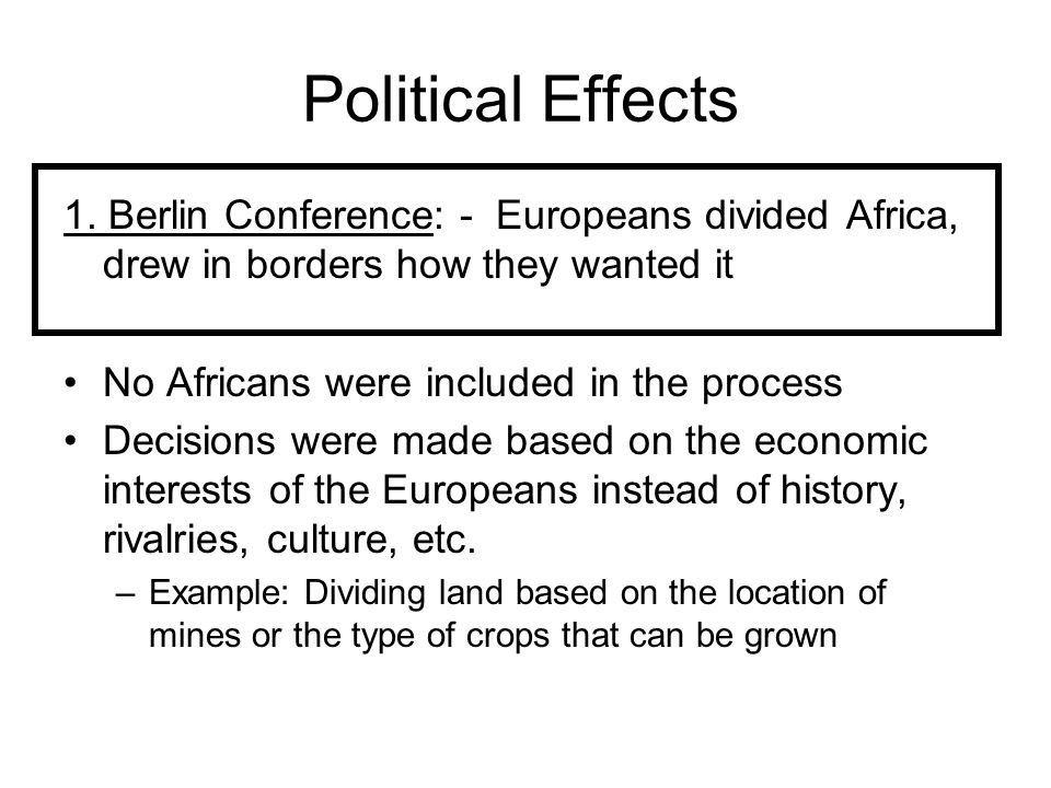 disadvantages of colonialism in africa