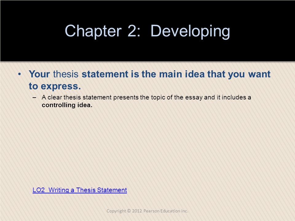 speak essay question in interview