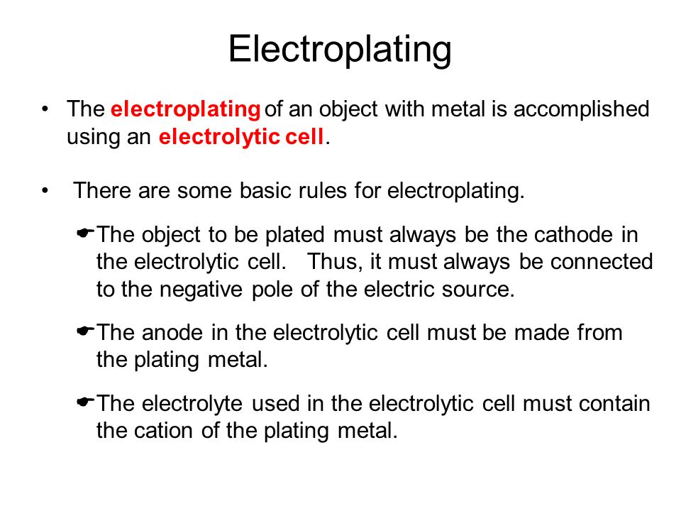 pole electroplating