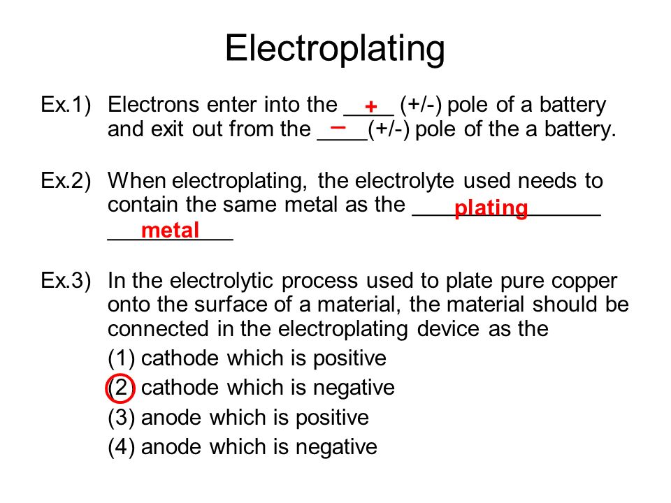 pole electroplating