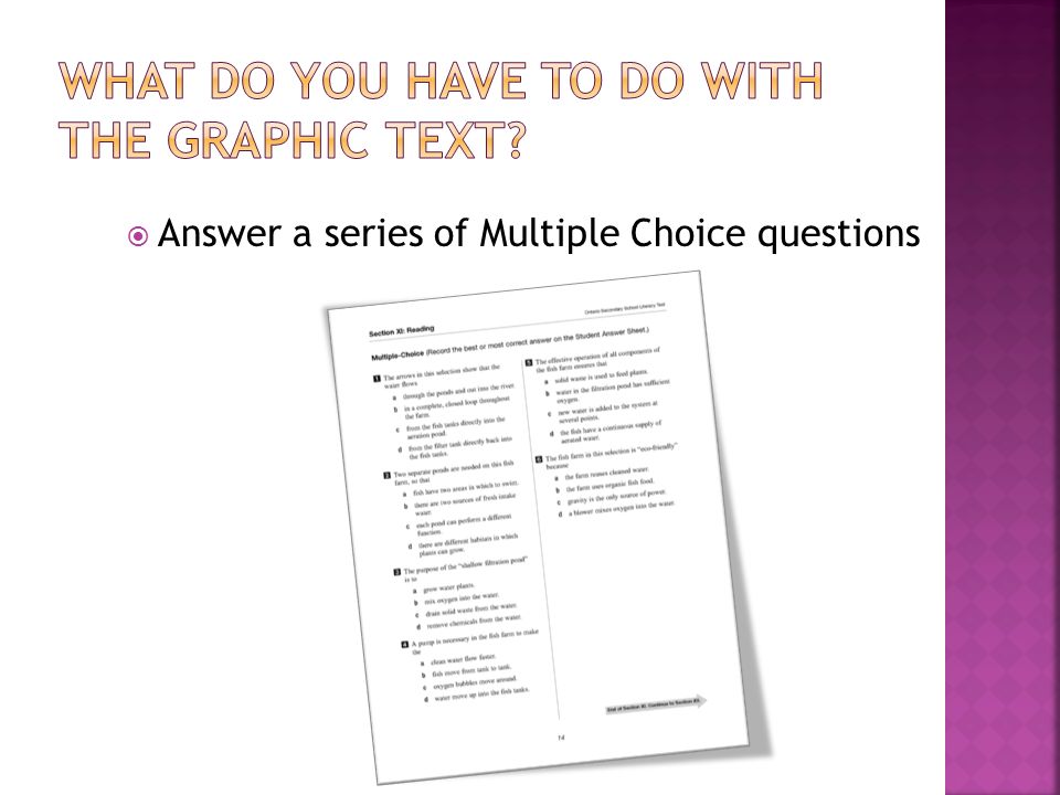  Answer a series of Multiple Choice questions