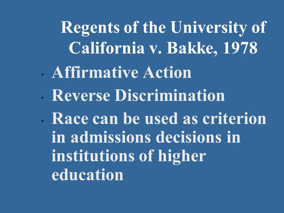 Regents of the University of California v.