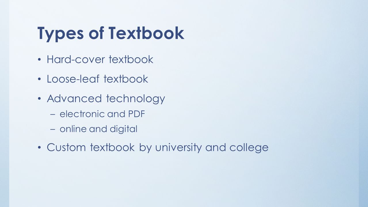 the college textbook market